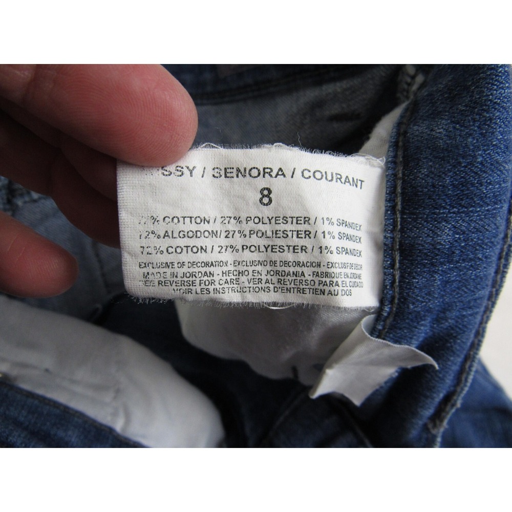 Gloria Vanderbilt Jeans Amanda Skimmer Capri Back Flap Pockets Women's Size 8 - Picture 5 of 8